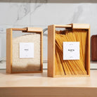 Minimalist Bamboo Wood Storage Container with Sliding Lid