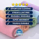 Microfiber Cleaning Cloth With Textured Diamond Pattern