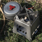 Portable Stainless Steel Firewood Stove with Foldable Design
