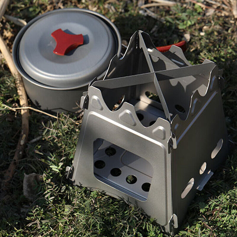 Portable Stainless Steel Firewood Stove with Foldable Design