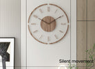 Scandinavian Wooden Circular Wall Clock